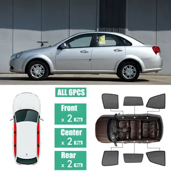 

For Buick Excelle 2011-2015 6Pcs Windows Sunshade UV Ray Protector Mesh Block Privacy Visor