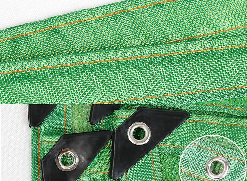Зеленый 6 Pin HDPE анти-УФ Солнцезащитная Сетка Открытый сад солнцезащитный крем тент ткань сетка растение теплица крышка автомобиля