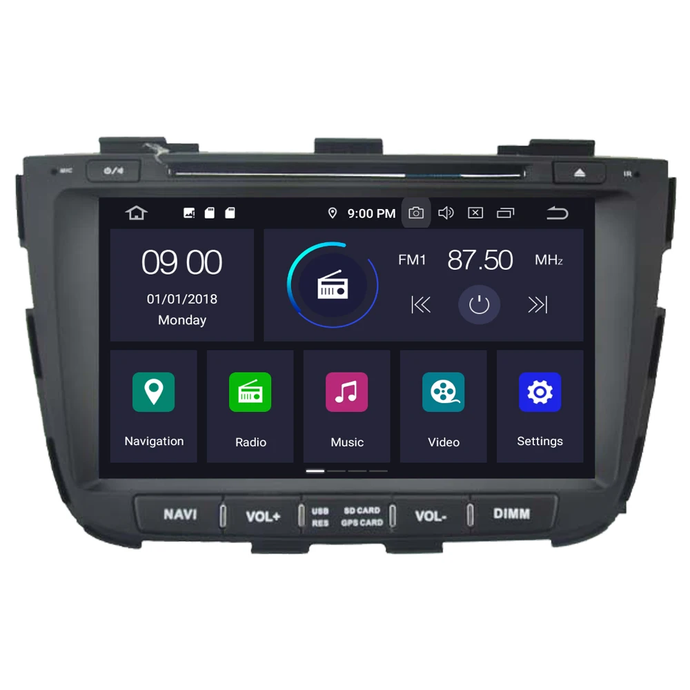 Автомобильный мультимедийный плеер RoverOne для Kia Sorento 2013 2014 Android 10 Восьмиядерный 4 Гб