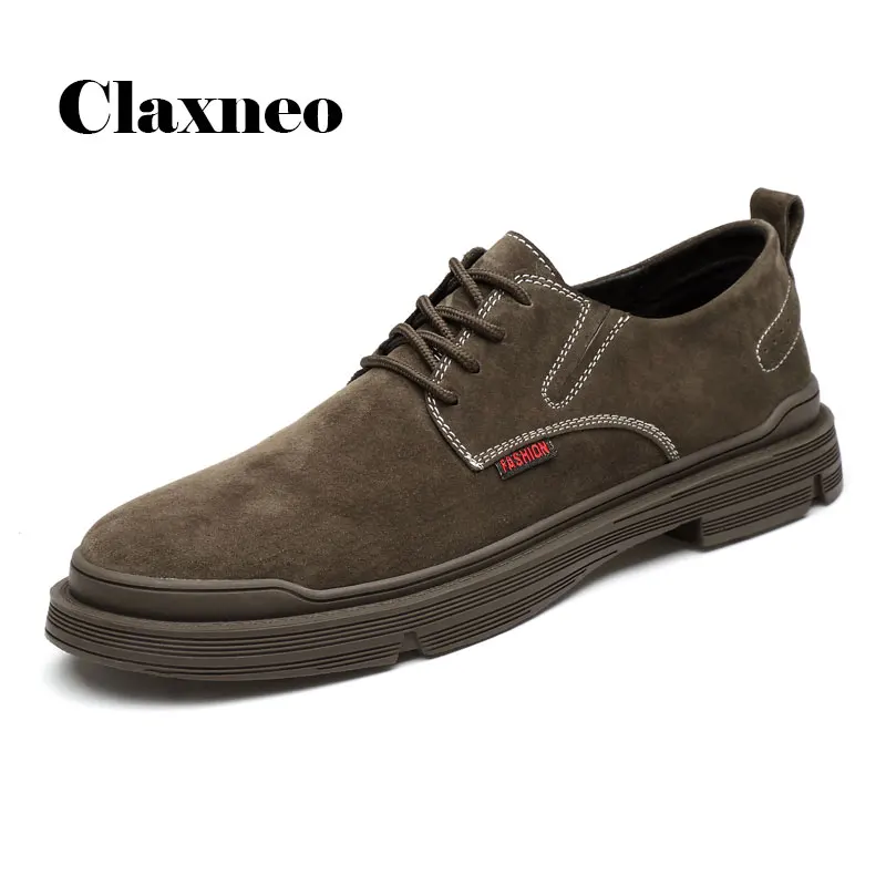 

Man Shoes Suede Leather Casual Footwear Men's Autumn Shoe Designer Khaki Male Oxfords Ankle Boots Luxury Brand