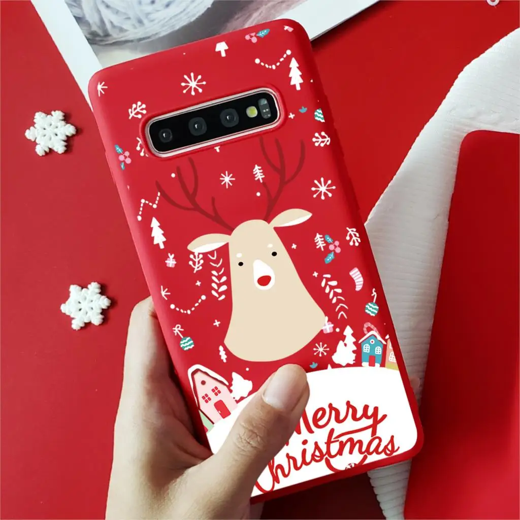 Kho-sd1ltzj Модные красные чехол для samsung Galaxy A70 A50 A60 A40 A30 A20e A10 A5 A6 A7 A9 M30 Примечание 10 Plus Pro 9 8 Рождество оболочки - Цвет: Kho-sd1ltzj