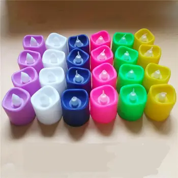 

AsyPets 7 Colors Change LED Electric Candle Light for Proposal Party