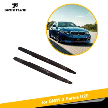 

G20 G21 ABS Glossy Black Carbon Look Side Skirts for BMW 3 Series G20 G21 M PORT 2019 2020 Side Skirt Extensions Lips