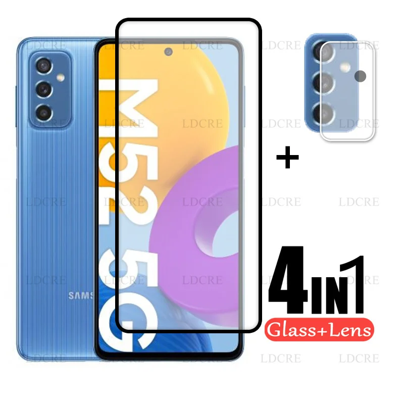 Vetro Pieno Per Samsung Galaxy M52 5G Vetro Temperato Per Samsung Galaxy M52 5G Pellicola Per Obiettivo Fotocamera Per Samsung Galaxy M52 5G