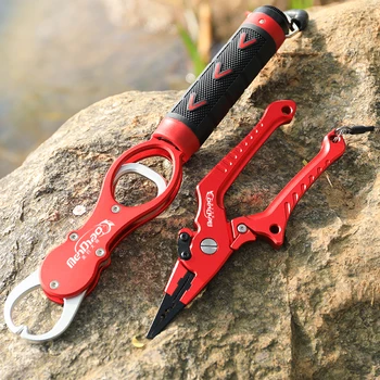 CHEAP PRICE ❤️ Fishing Grip Fishing Pliers Set Fishing Tackle Hook Recover Cutter Line Split Ring High Quality Fishing Tool Hot Aluminum Alloy - discount item 60% OFF Sports & Entertainment