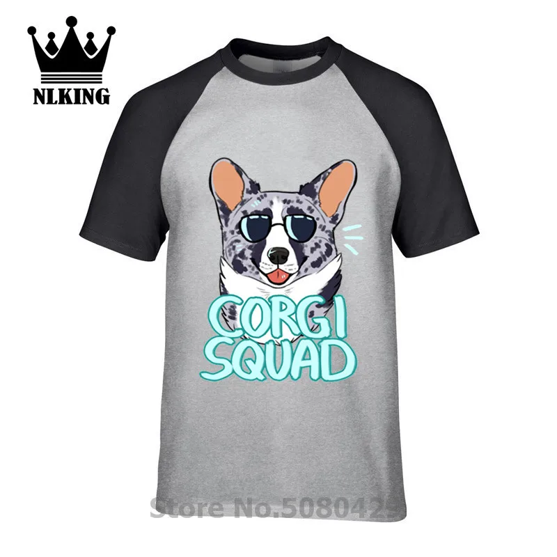 Забавная винтажная одежда для собак Tranger things CORGI SQUAD merle Футболка мужская футболка