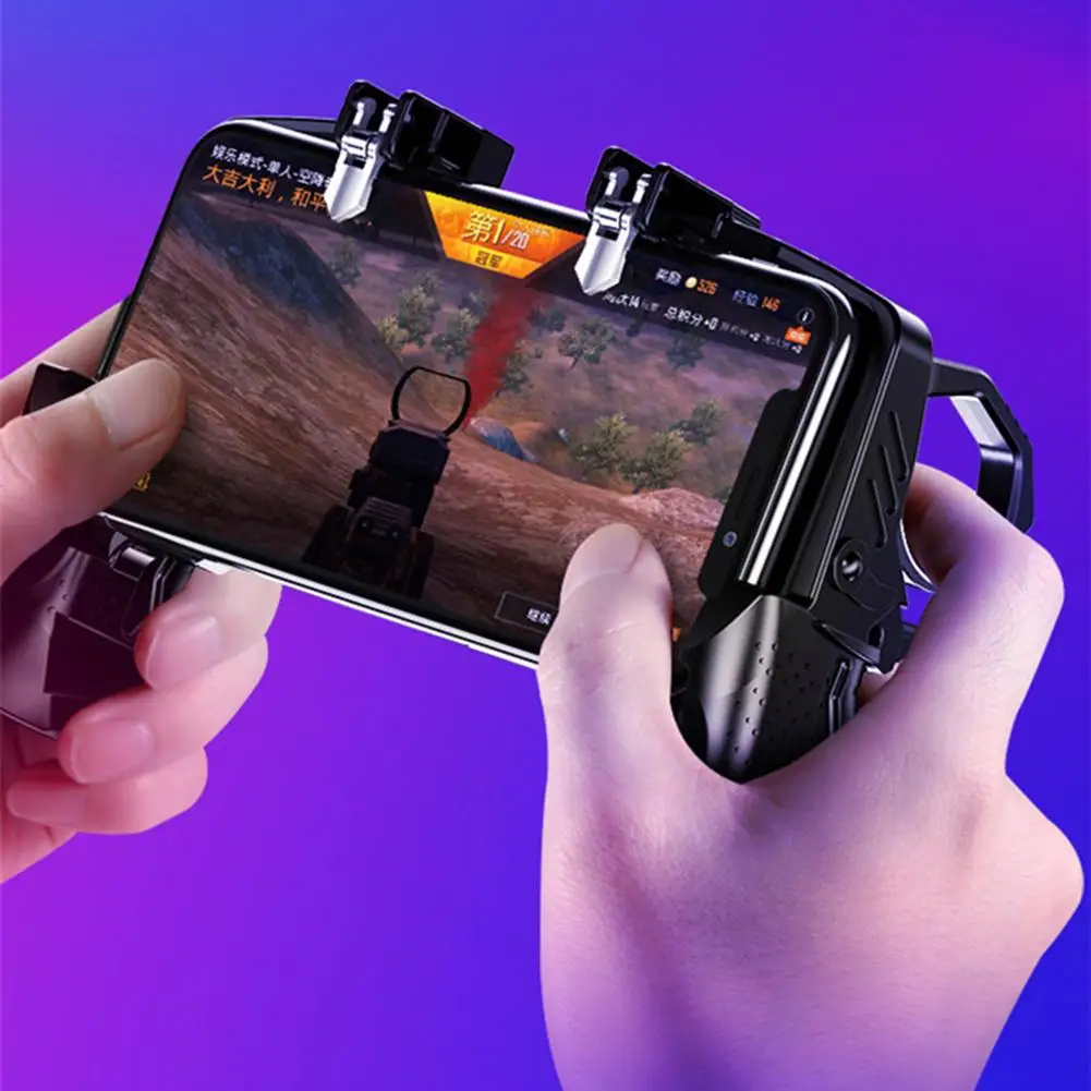 ALLOYESEED K21 PUBG Mobile Gamepad L1R1 Game Controller Four Fingers