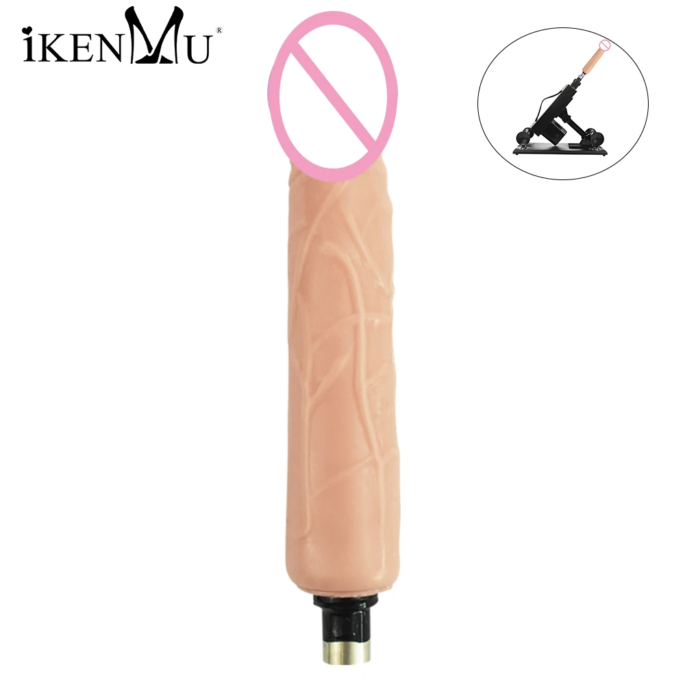 iKenmu Well Made Dildo Attachments Sex Machine Attachments Silicone Dildo for 3XLR Connector Sex Machine Accessories Dildo