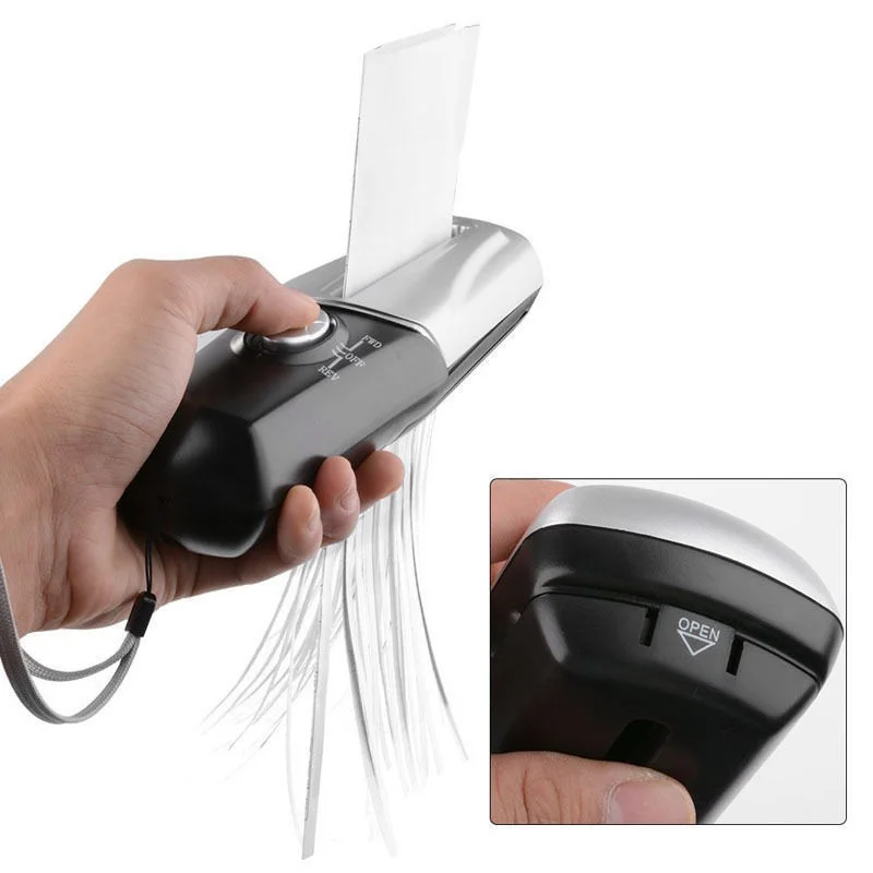 Creative Handheld Usb Powered Paper Trimmer Shredders For Crush Office Mini Document Portable Electric Shredder Mini