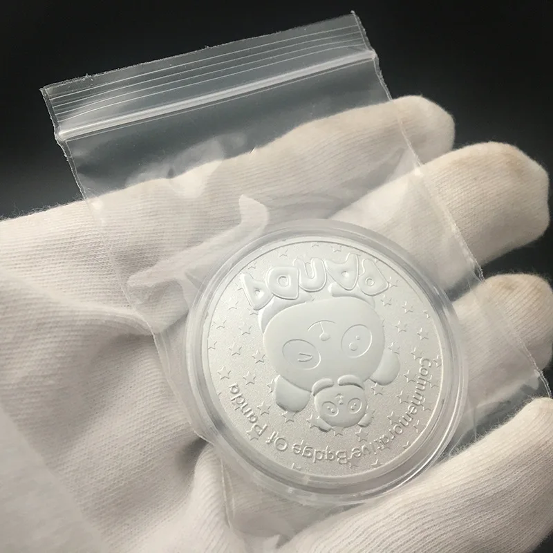 Монеты большая панда Baobao Китай памятная Коллекционная искусство подарок черный и белый медведь вызов монеты