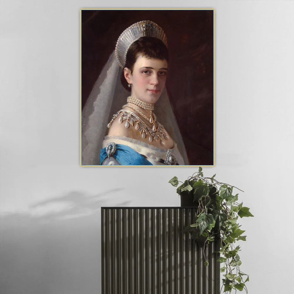 

Citon Ivan Kramskoi《Maria Fyodorovna》Canvas Art Oil Painting Artwork Poster Picture Background Decor Home Living Room Decoration