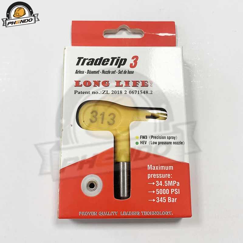 PHENDO-Punta de pulverización TradeTip 3 para pistolas sin aire Wagner Titan, boquilla de pulverización de precisión, soporte de boquilla de aerógrafo