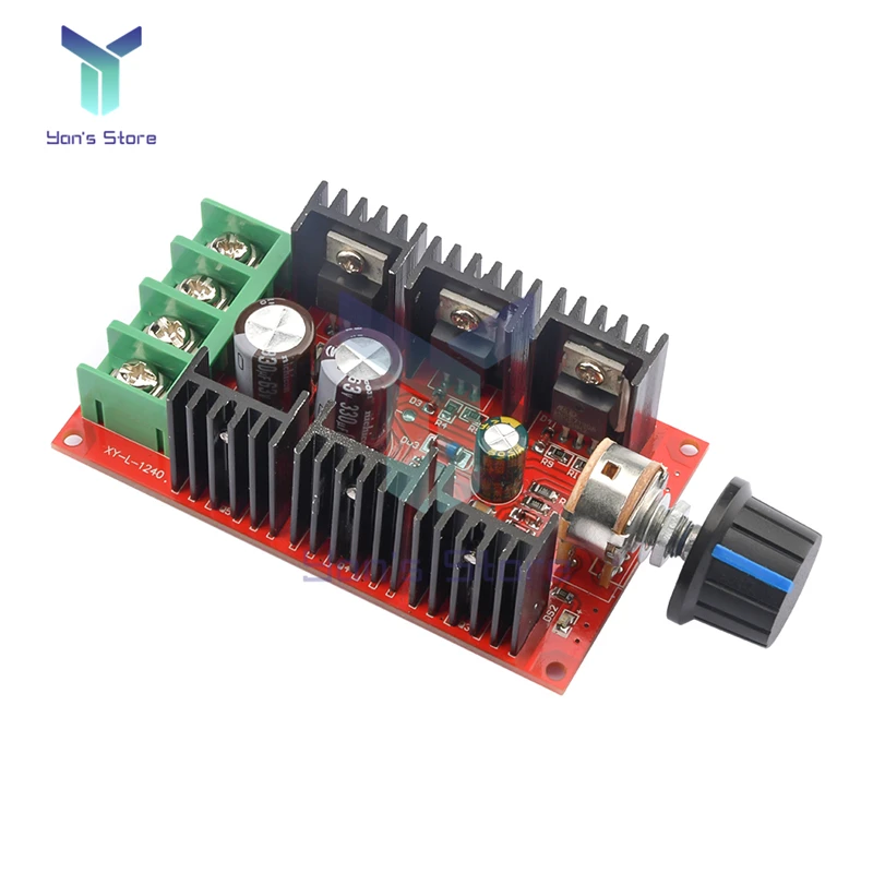 DC 12V 24V 2000W 40A DC Motor Speed Controller 9-50V PWM HHO RC Fan Speed Regulator Adjustable Power Control Switch Case