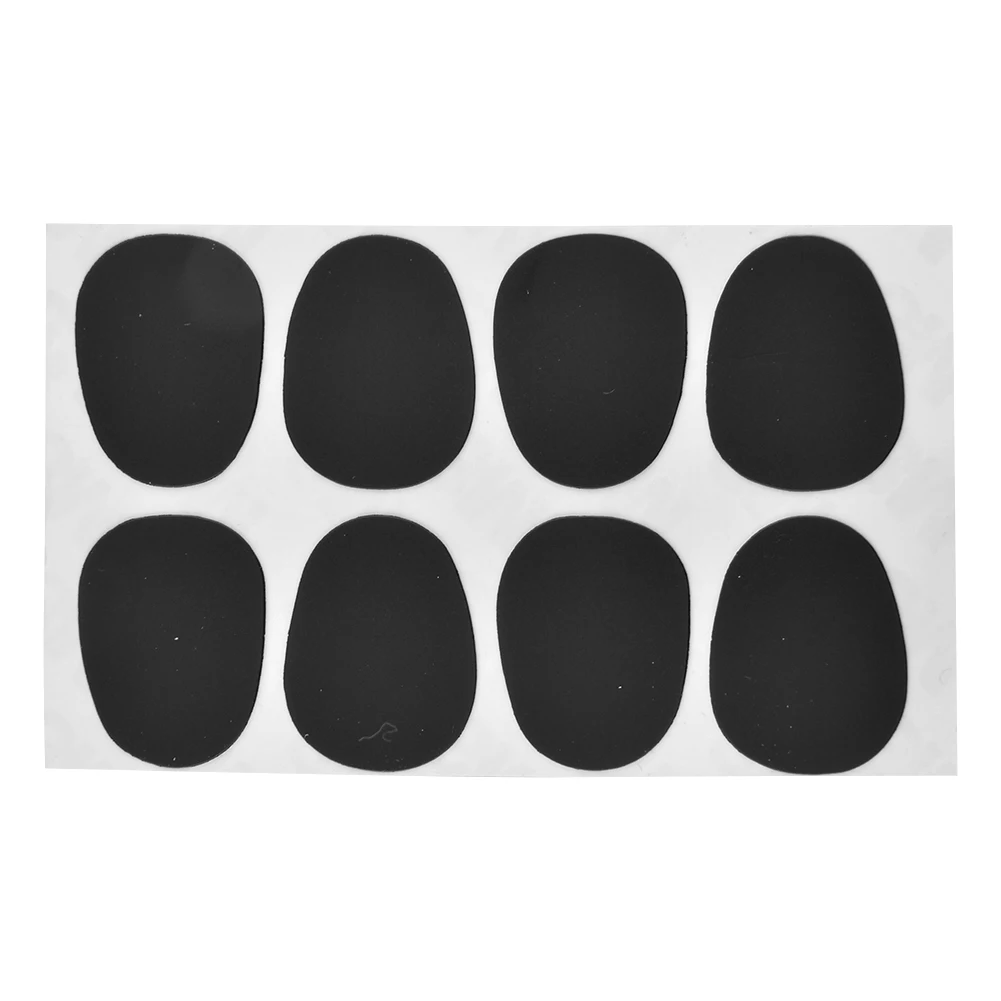 XFDZ Hot 8PCS Alto Tenor Saxophone Clarinet Mouthpiece Patches Pads Cushions 0.3mm Black High quality 2.5cm x 2cm