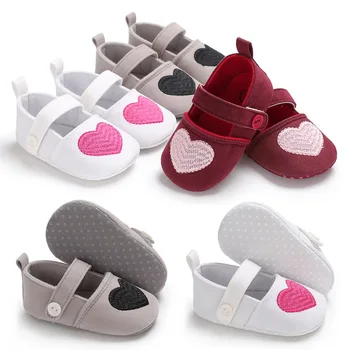 

Factory direct fashion new baby shoes four seasons spring and autumn 0-1 year old female baby princess shoes soft non-slip shoes