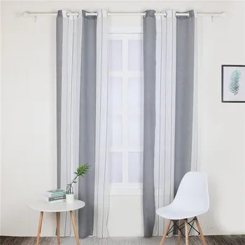 

Striped Voile Sheer Curtains For The Kitchen Living Room Curtains Bedroom Modern Striped Tulle Voile Curtains For Window Drapes