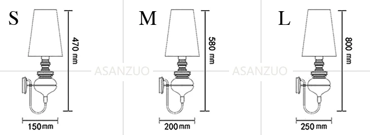 Испанские охранники Настенные светильники 4 цвета современной гостиной спальня прикроватная лампа для чтения E27 отель Холл коридор светодиодный настенный светильник