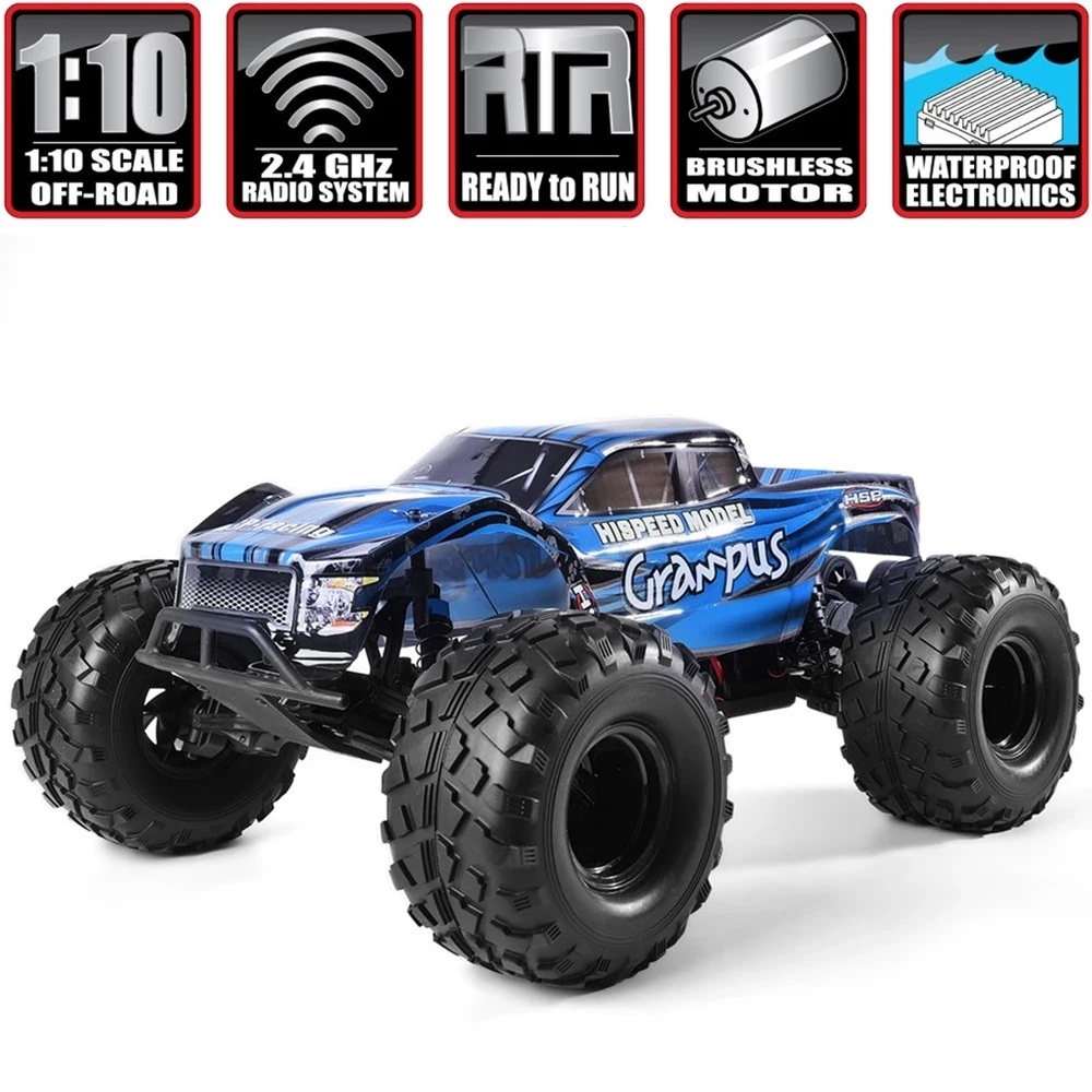 US $234.63 NEW HSP RC Car 110 Scale Buggy Model Car Truck Electric Power Brushless Motor High Speed Racing Drift Remote Control Car Toys