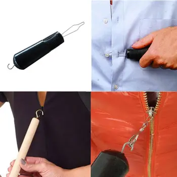 

1 Pc 2 in 1 Dressing Buttonhook Zipper Pull Helper Button Hook Dressing Aid Assist Tools for Old Disablity Parkinsons Aids