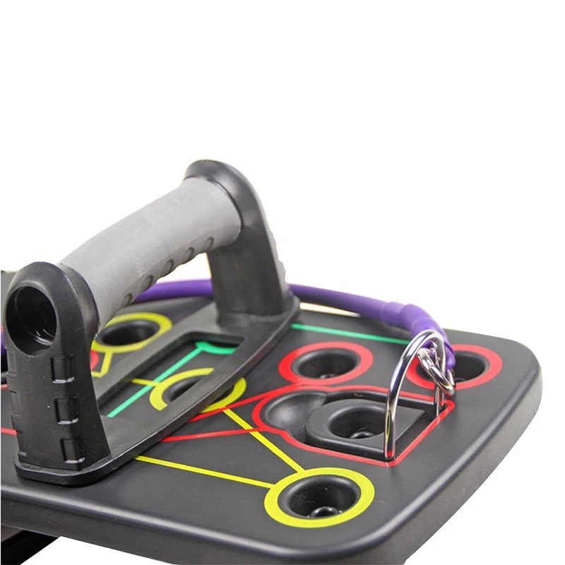 Folding Push Up Board Push Up Board Push Up Stand 9 in 1 with Resistance Bands