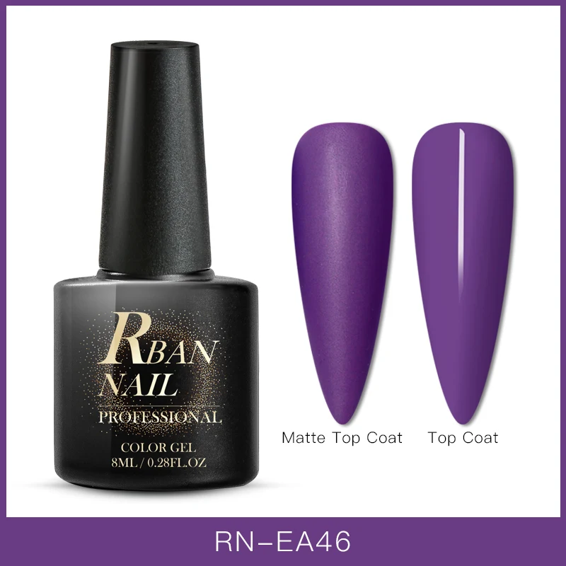 AAS07849 RBAN NAIL 8 мл УФ-гель для дизайна ногтей матовое верхнее покрытие лак для ногтей полуперманентный замачиваемый гель лак для ногтей гель-краска маникюрный лак - Цвет: AAS07849