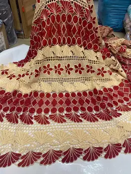 

2020 New Design African cord lace with stones!wholesale price French lace fabric!High quality guipure lace fabric for party