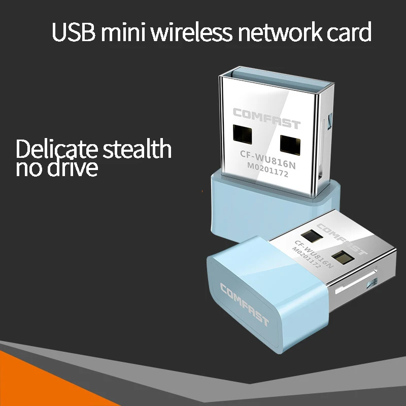 COMFAST CF-WU816N 150 Мбит/с 2,4G мини USB беспроводной WiFi адаптер 2DBi Wifi Антенна Бесплатный драйвер адаптер для настольного ноутбука