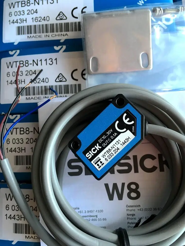 

100% Новый оригинальный SICK фотоэлектрический датчик WTB8-N1131 No деталя. 6033204
