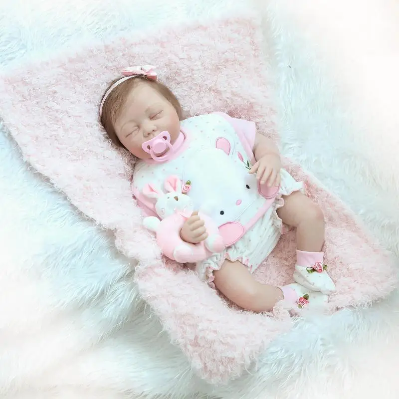 

Sleeping Silicone Doll Baby 55CM 20inch NPK Doll Bebe Reborn Dolls Girl Lifelike Reborn Doll Fashion Boy Newborn Reborn Babies
