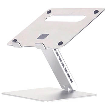 

Laptop Stand Portable 6 Levels Double Layer Height Adjustable Aluminum Foldable Laptop Holder Raise Laptop to Eye Level