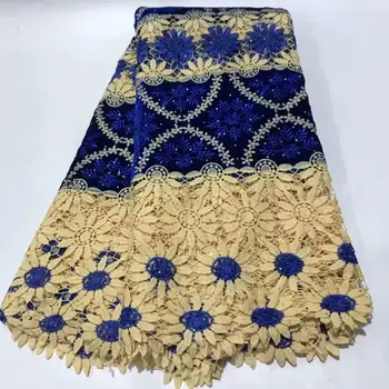 

new arrival guipure lace fabrics swiss voile lace nigerian Velvet lace fabric african cord mesh lace for party 5yards