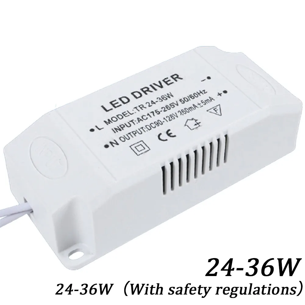 260mA 24-36W LED Driver Ceiling Light Transformer Constant Current External Power Supply With Regulations - AliExpress