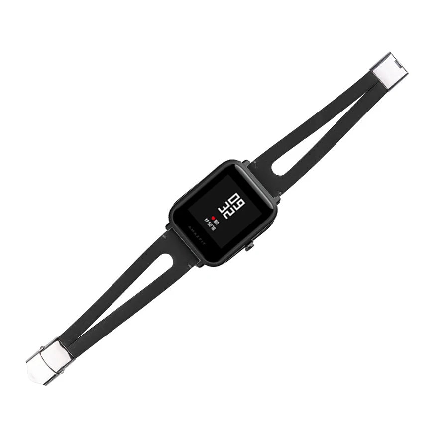 Для Amazfit Bip ремешок ретро кожаный браслет для Xiaomi Huami Amazfit Bip Bit Lite Молодежные часы аксессуары 20 мм ремешок для часов