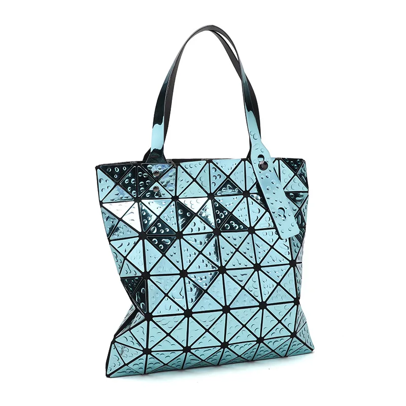 

New Style 6*6 Rhombus Water Droplet Handbag Japanese Style Foldable Flexible Geometry Bag Fashion Single-shoulder Bag for Women