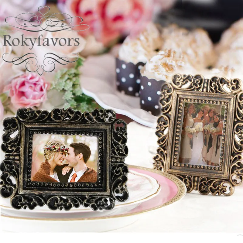 15 Rose Gold Baroque Vintage Frames Wedding Bridal Baby Shower Party Table Favor 