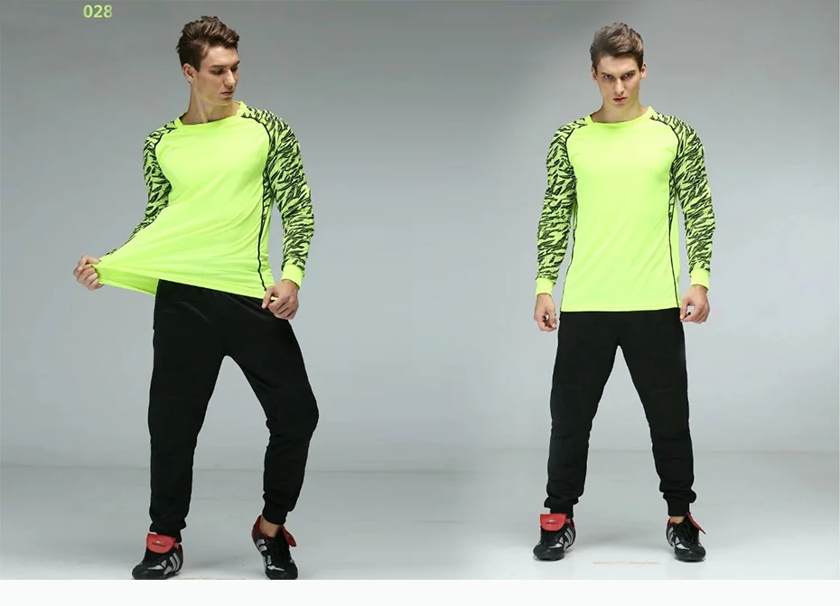 Shinestone взрослый вратарь Джерси набор с длинным рукавом Униформа ...