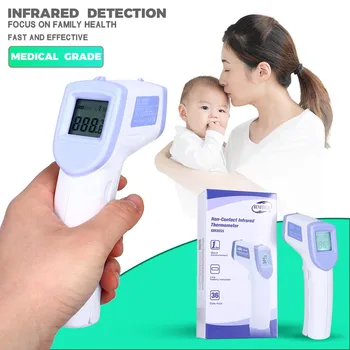 

Portable Digital Thermometer Infrared Temperature Gun Non-contact Laser Adults Fever Temperature for Body & Surface Thermometre