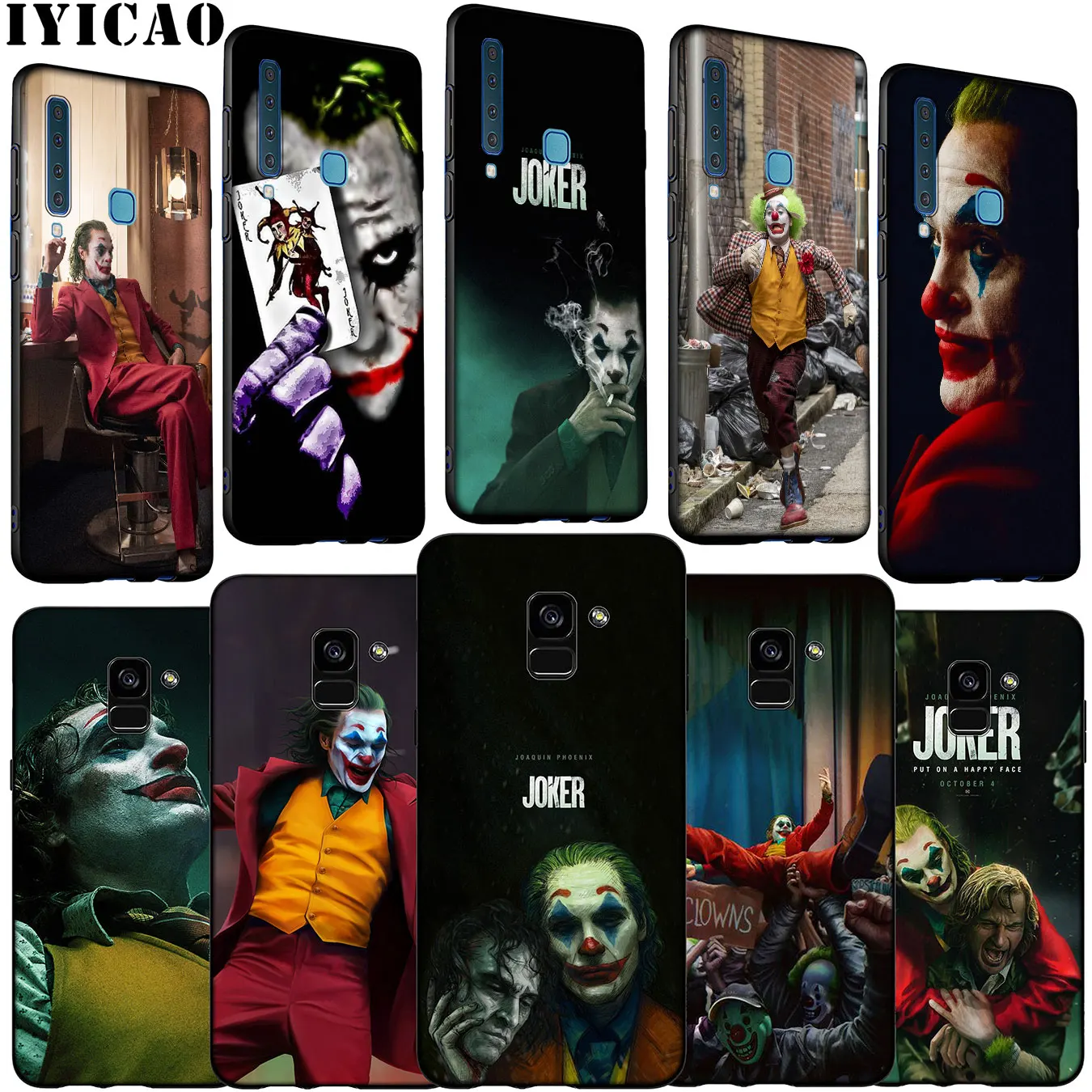 Мягкий силиконовый чехол для телефона joker Joaquin Phoenix Samsung Galaxy A6 A7 A8 A9 2018 A3 A5 2016 2017 Note 9 8