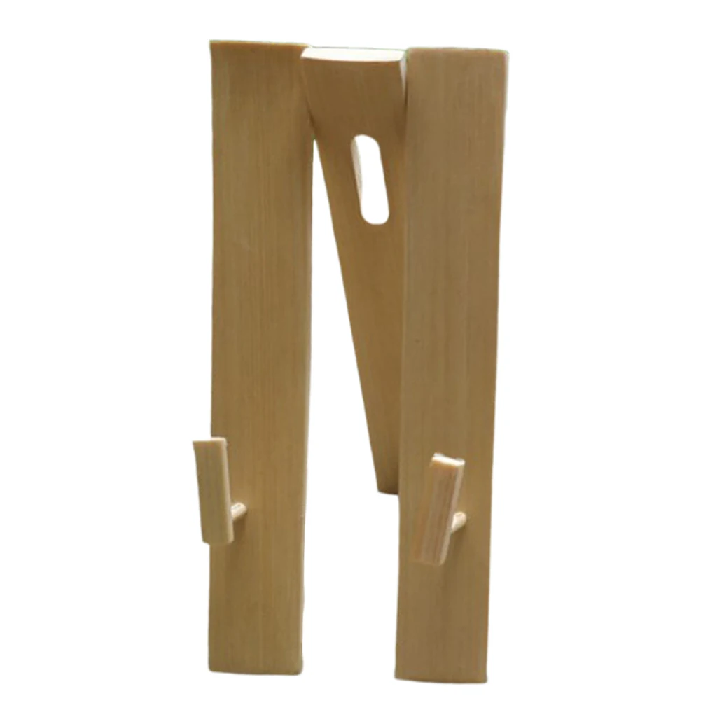 Hand Fan Display Stand Wood Chinese Japanese Folding Fan Holder Base