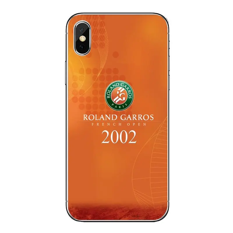 Мягкий прозрачный чехол печатающая головка Roland Garros Французский Париж Open логотип