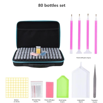 

20/40/80 Bottle Diamond Painting Accessories Diamond Painting Storage Bag Diamond Painting Box Free Diamond Painting Accessories