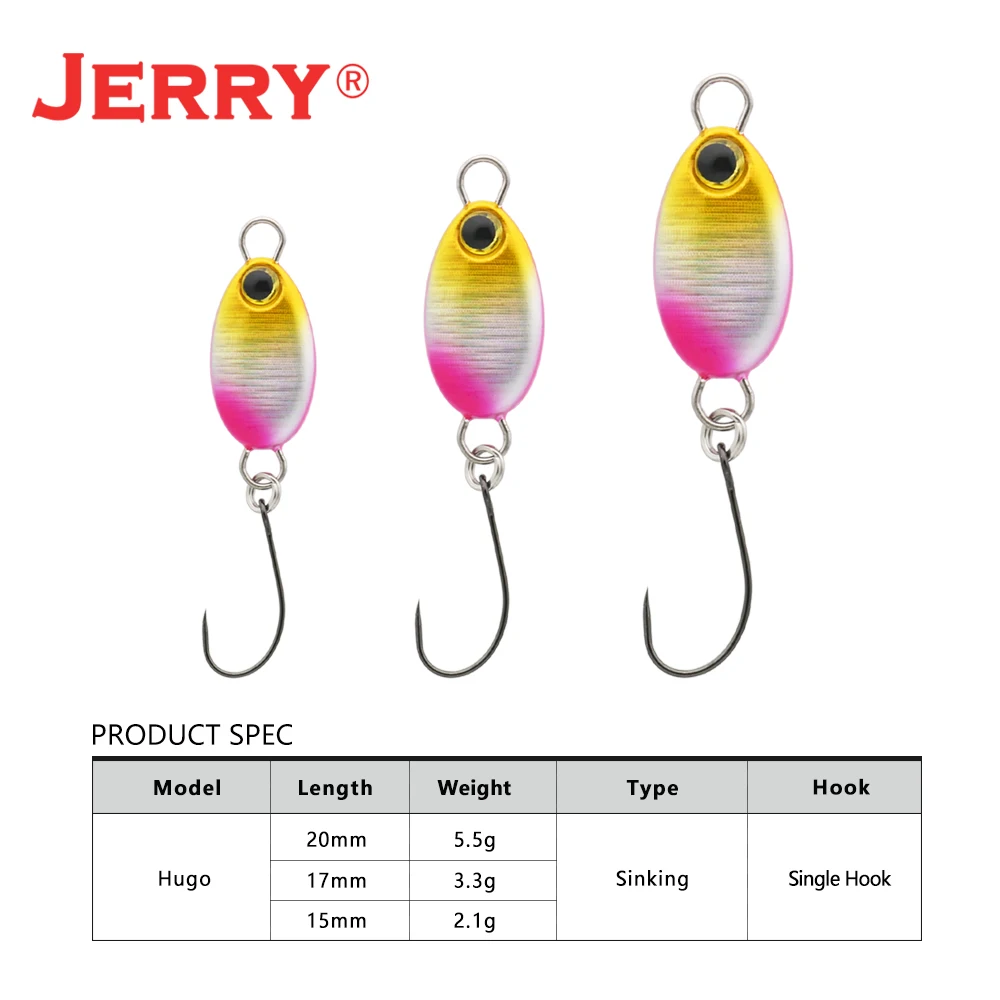 Jerry Hugo Metal Jig Vinration Fishing Lures Micro Trout Pike Bass Deep  Diving Lure Sinking Spinning Artificial Bait