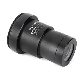 

Datyson 1.25 Inch 5X Magnification Lens T2/M35 Thread Astronomical Telescope Accessory Optical Glass Magnification Lens