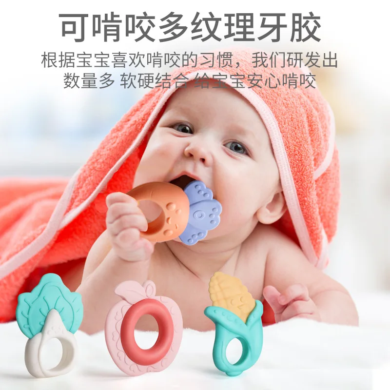 

Infant Rattle Teether Toy-High Temperature Boiled 15 Pieces 0-1-Year-Old Pacify Educational Baby BABY'S FIRST Month Gift
