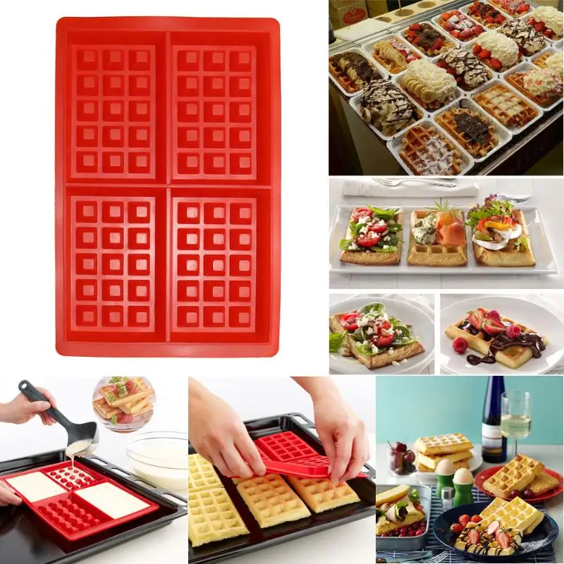 

Waffle Makers for Kids Silicone Cake Mould Waffle Mould Silicone Bakeware Set Nonstick Silicone Baking Mold Set DIY Cake Tool