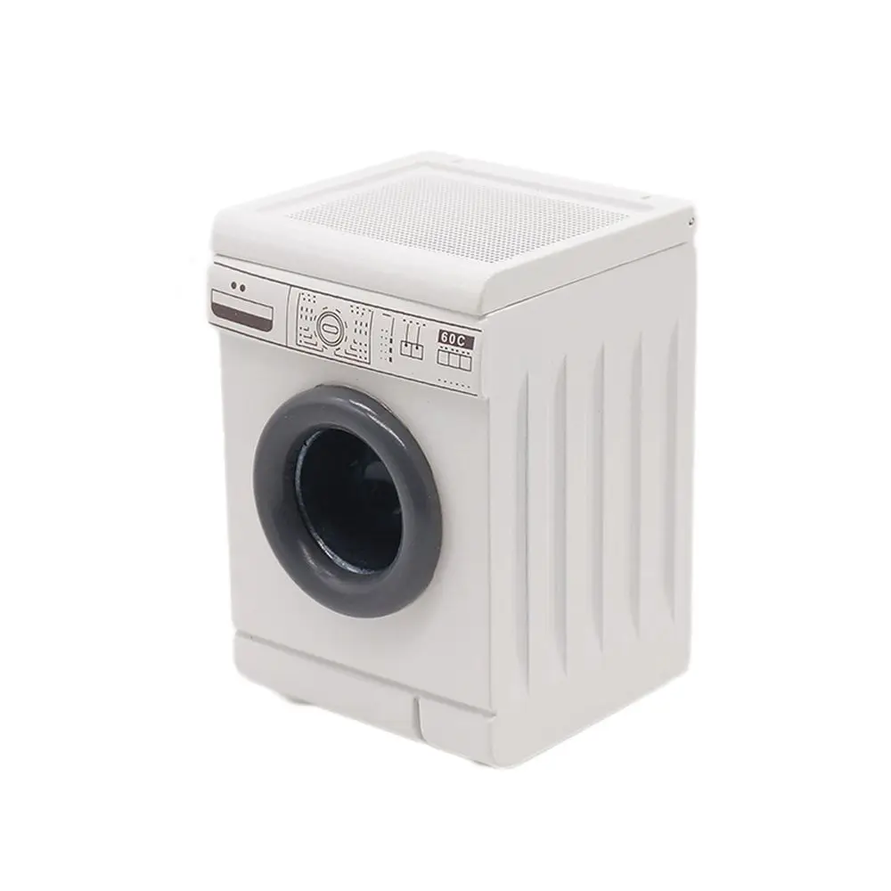 NEW 1:12 Miniature Washing Machine Mini Dollhouse Furniture for Blyth Barbies OB11 BJD Doll House Play Toys Accessories 4