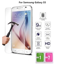 1 шт отличное качество для samsung Galaxy S5 Закаленное стекло пленка для samsung Galaxy S5 защита экрана 9H Wtih салфетки