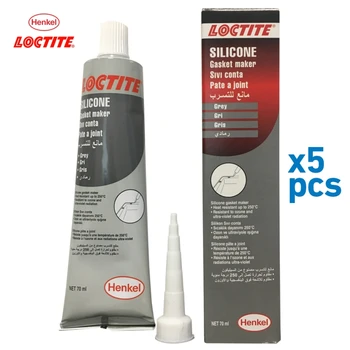 

Silicon liquid Gasket Maker instant Sealant Adhesive High Temperature 70 ml. (5 pcs) Loctite (Made in Germany)