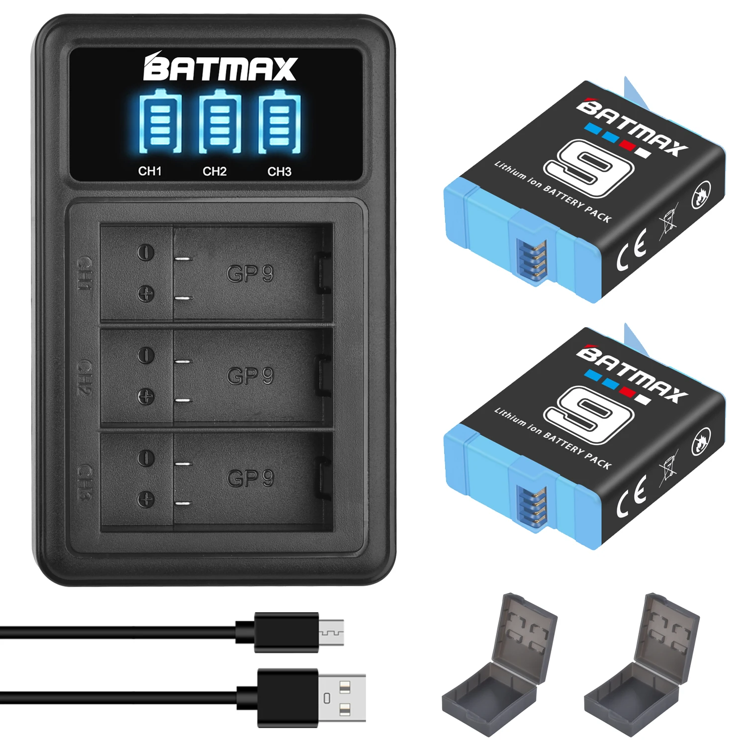 Аккумулятор Batmax на 1780 мА · ч для фотоаппаратов с искусственным рисунком 10 +
