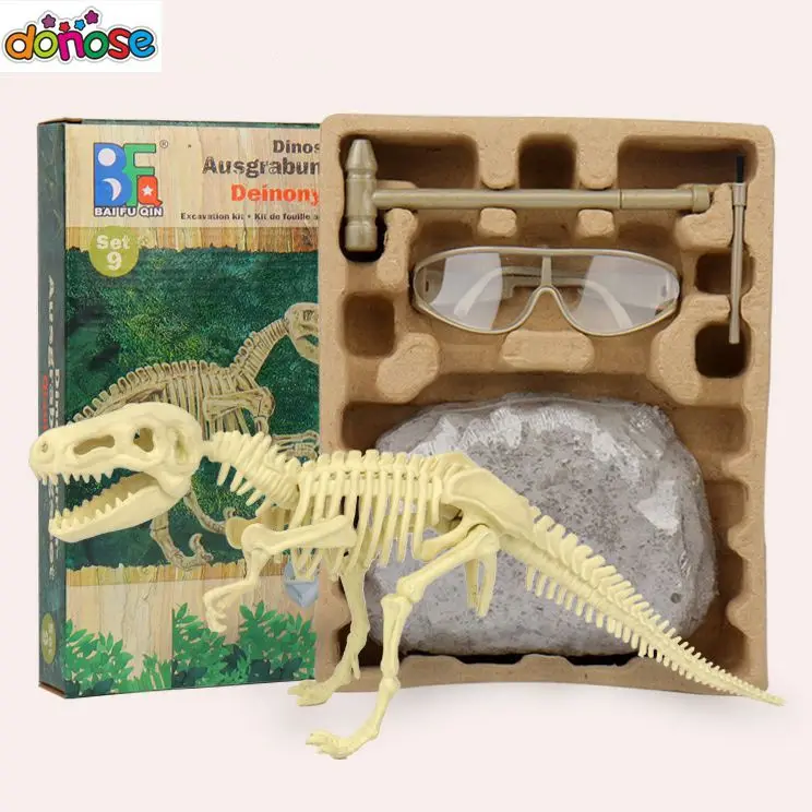 Dinosaur fossil Archaeological excavations Tyrannosaurus Rex Dinosaur Figure animal Model developmental Assembled Toy For boys